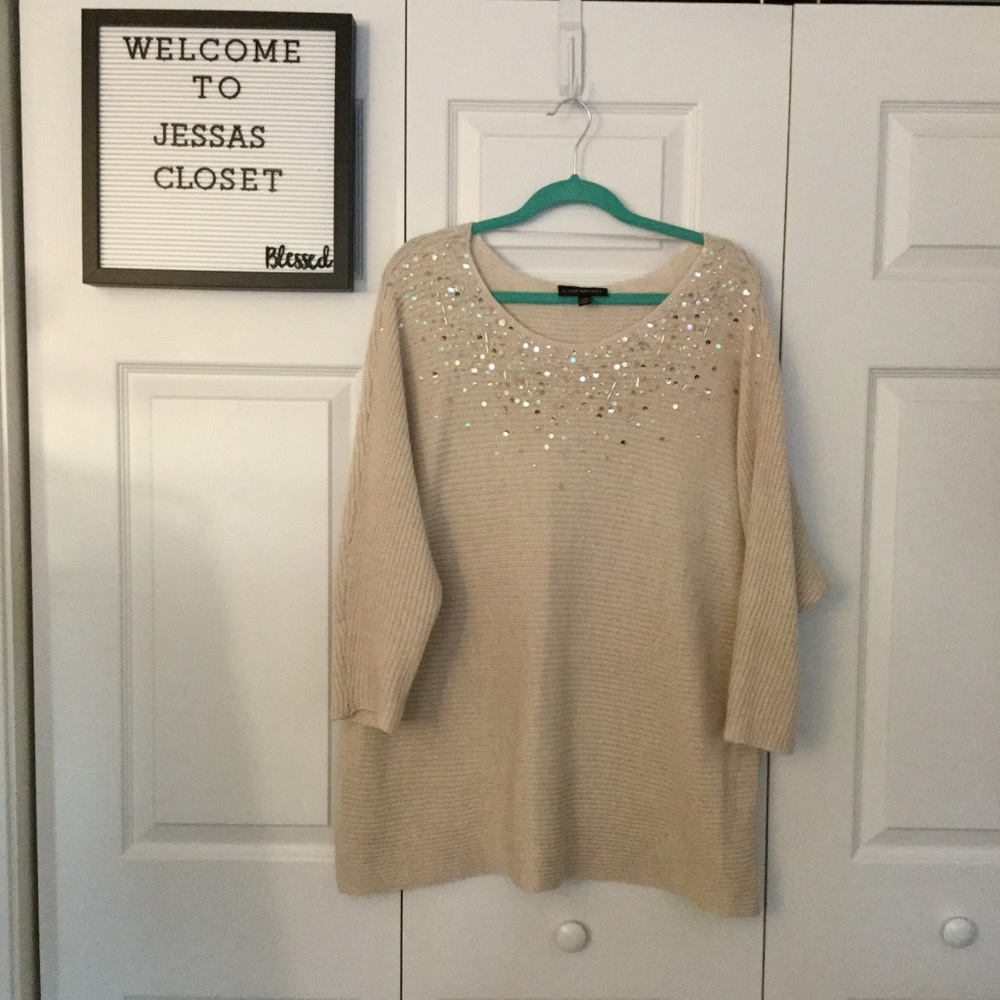 Lane Bryant sweater with rhinestone worn once